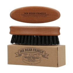 MR. BEAR FAMILY Beard Brush Travel Size wild boar bristle