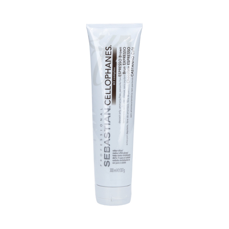 SEBASTIAN CELLOPHANES Hair gloss coloured hair treatment Espresso Brown
