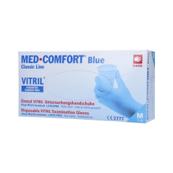 MED COMFORT Classic Line Nitrile-vinyl gloves disposable, blue, 100 size M