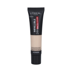 L’OREAL PARIS INFALLIBLE 24h Matte Cover Foundation SPF18 145 Rose Beige 30ml