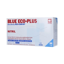 MED COMFORT Blue ECO-PLUS Disposable nitrile gloves blue, 100pcs. M