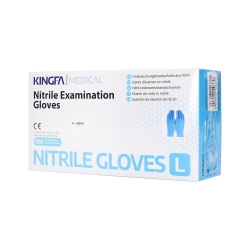 KINGFA MEDICAL Disposable nitrile gloves blue, 100pcs. L