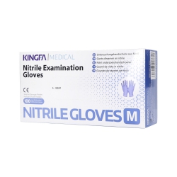 KINGFA MEDICAL Disposable nitrile gloves violet, 100pcs. M