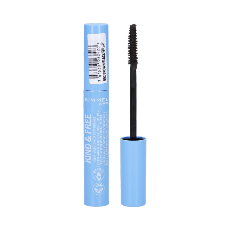 RIMMEL KIND & FREE Vegan Mascara 002 Brown 8ml