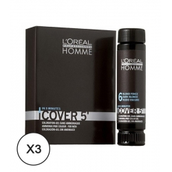 L’Oréal Professionnel Homme Cover 5' - 5 Light Brown 50 ml X 3