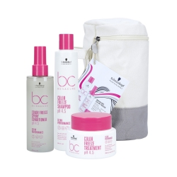 SCHWARZKOPF BONACURE COLOR FREEZE pH 4.5 Set for colored hair, shampoo 250ml + spray conditioner 200ml + mask 200ml