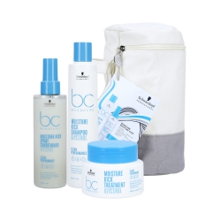 Schwarzkopf - BC - MOISTURE KICK | Kit: 250ml Shampoo + 200ml Spray Conditioner + 200ml Mask