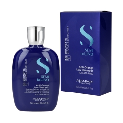 ALFAPARF SEMI DI LINO BRUNETTE ANTI ORANGE Neutralizing shampoo for brown hair 250ml
