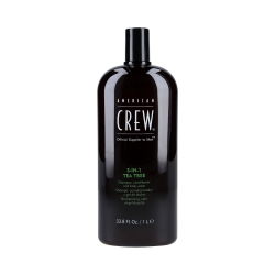 AMERICAN CREW TEA TREE Hair shampoo, conditioner and shower gel 3in1 1000ml