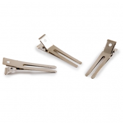 Metal Hairdressing Double Clips 4.5 cm 100 pcs