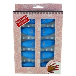 Blue Clips to Remove Nail Acrylic Glitters Hybrid Gel Nail Polish 10 pcs