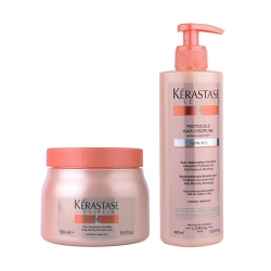 Kérastase Discipline Protocole Restorative Concentrate Anti-Blowdry Breakage 400 ml + Mask 500 ml