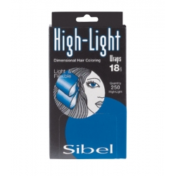 Sibel High-Light Self-Heating Wraps Polyethylene Film For Colouring 10x18 cm 250 pcs