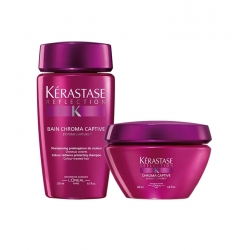 Kérastase Réflection Bain Chroma Captive Colour Protective Shampoo 250 ml + Mask 200 ml