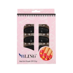 CLIPS TO REMOVE THE LACQUER HYBRID BLACK 10PCS