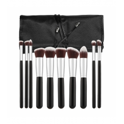TOOLS FOR BEAUTY Set of 10 make-up brushes - black