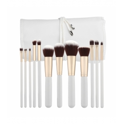 TOOLS FOR BEAUTY Set of 12 make-up brushes - white