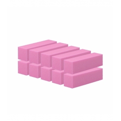 TOOLS FOR BEAUTY Nail buffer block 10 pieces - Pink