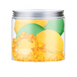 NACOMI Fizzing bath bombs Orange and Green tea 4pcs