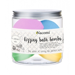 NACOMI Fizzing bath bombs Colour Mix 4pcs