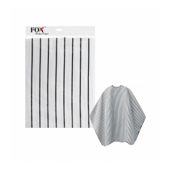 FOX PROFESSIONAL BARBER EXPERT Cape White with black stripes
