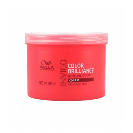 coarse wella brilliance invigo professionals mask 500ml vibrant hair ml maskers groter bekijk