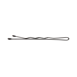 LUSSONI Waved Hair Grips, 6 cm, 250 pcs, black color