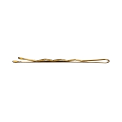 LUSSONI Waved Hair Grips, 6 cm, 250 pcs, golden color
