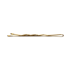 LUSSONI Waved Hair Grips, 6 cm, 250 pcs, golden color