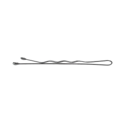 LUSSONI Waved Hair Grips, 6 cm, 250 pcs, silver color