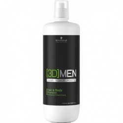 Schwarzkopf Professional - [3D]MEN Hair and Body Shampoo | 1000 ml.